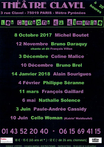 Les chansons du dimanche
